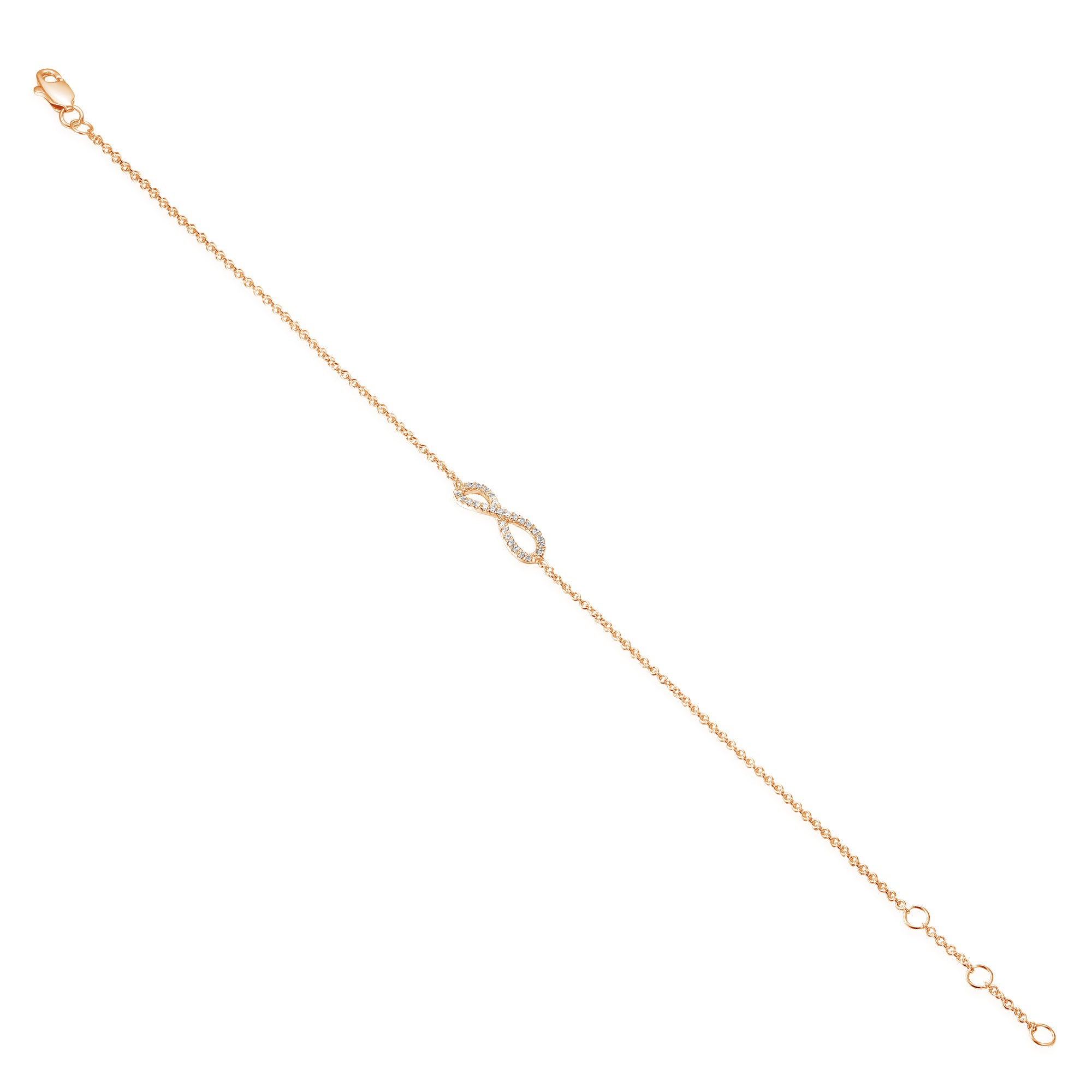 Infinity Diamond Bracelet 0.09ct G/SI