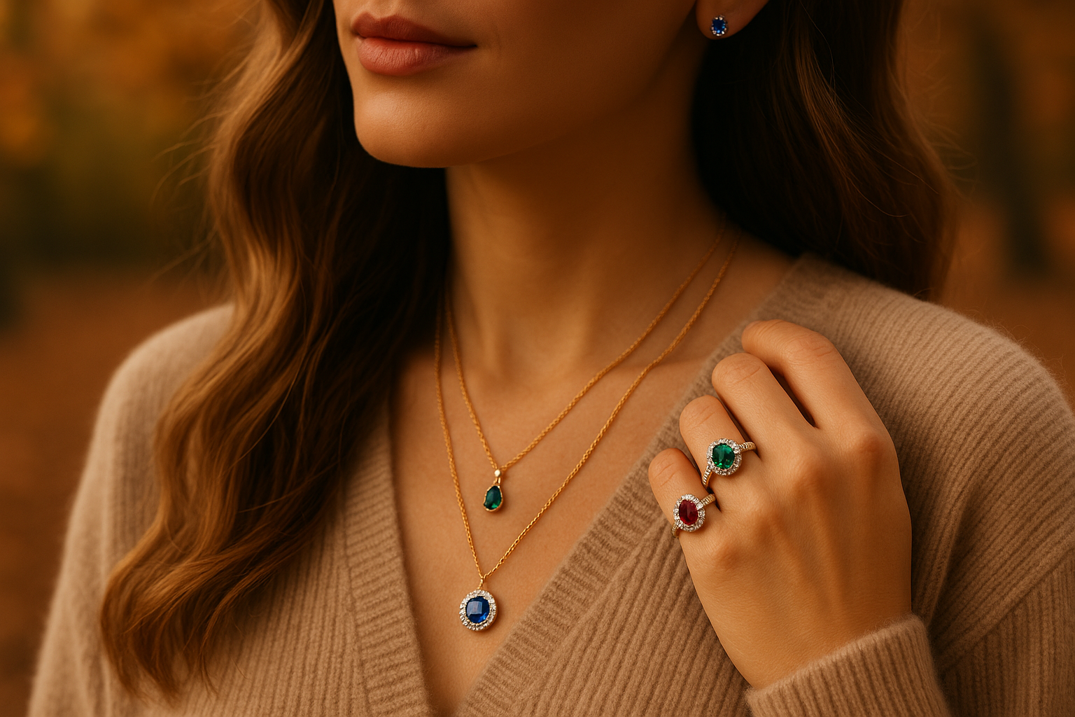 How to Style Jewellery for Autumn/Winter 2025: Layering, Colour & Statement Pieces