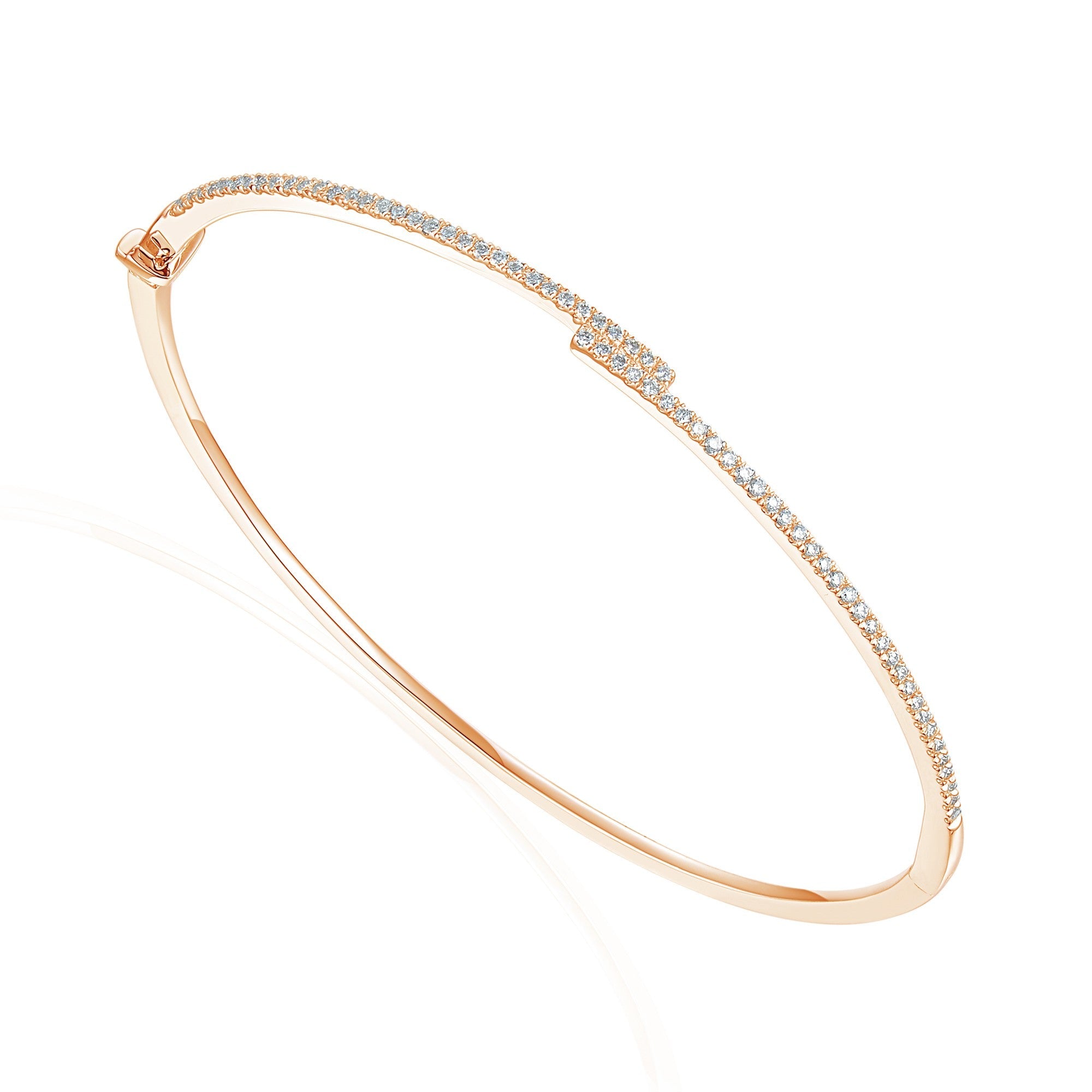 Micro Set Round Diamond Bangle – The Real Gem
