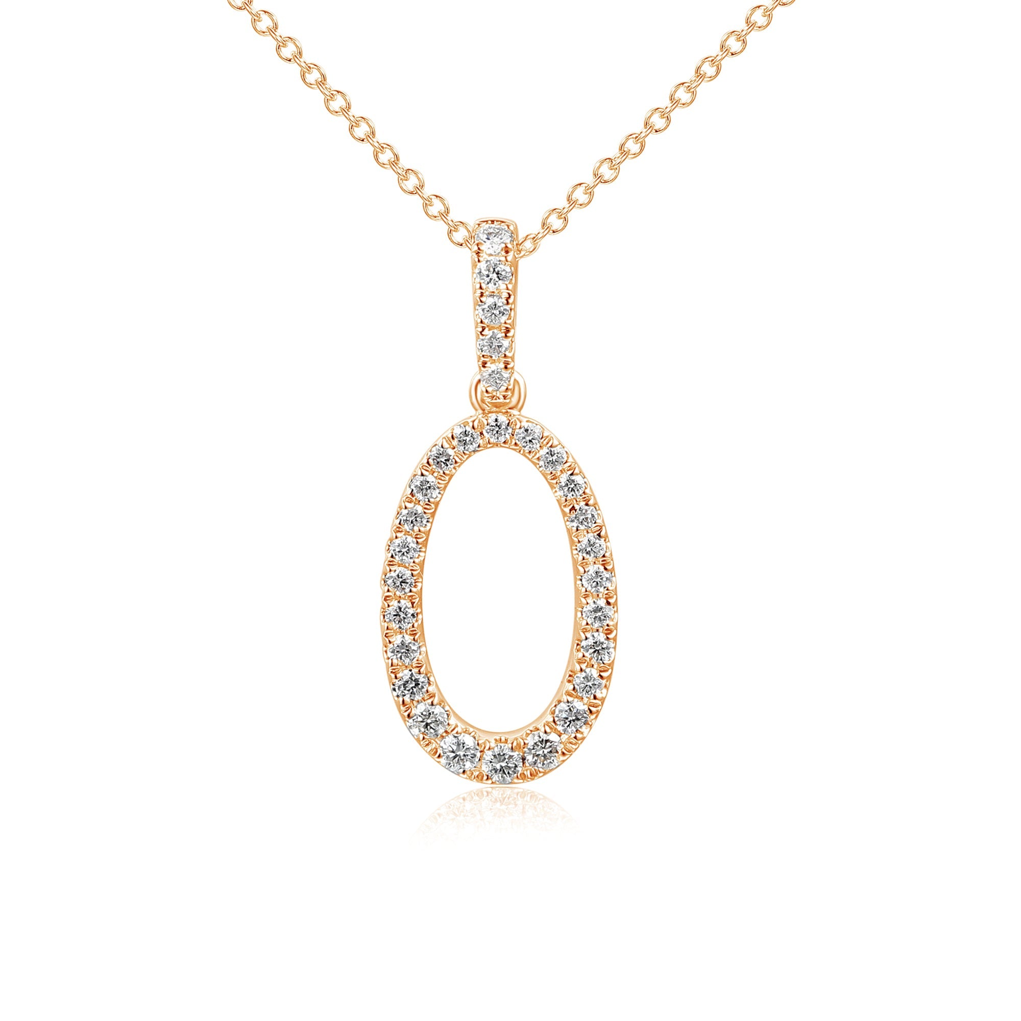 Round Brilliant Cut Micro Set Diamond Circle Pendant – The Real Gem